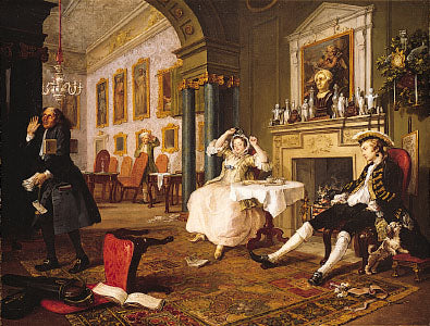 Marriage-A-la-Mode, one of William Hogarth's paintings